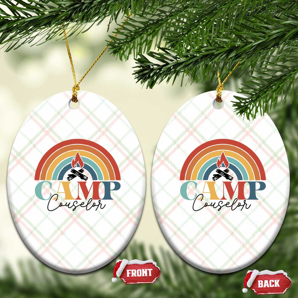 Camp Counselor Ceramic Ornament Summer Camp Rainbow