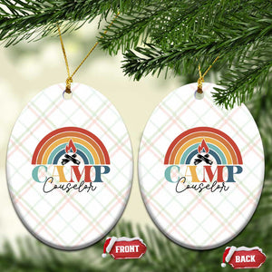 Camp Counselor Ceramic Ornament Summer Camp Rainbow