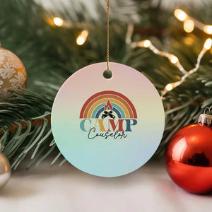 Camp Counselor Ceramic Ornament Summer Camp Rainbow