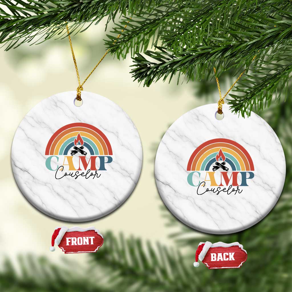 Camp Counselor Ceramic Ornament Summer Camp Rainbow