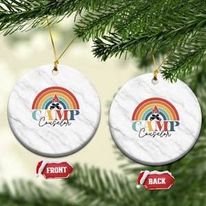 Camp Counselor Ceramic Ornament Summer Camp Rainbow