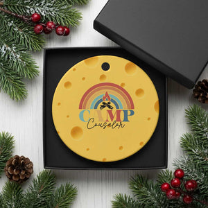 Camp Counselor Ceramic Ornament Summer Camp Rainbow