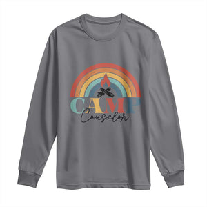 Camp Counselor Long Sleeve Shirt Summer Camp Rainbow