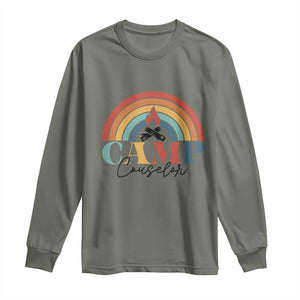 Camp Counselor Long Sleeve Shirt Summer Camp Rainbow