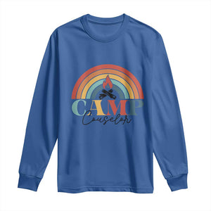 Camp Counselor Long Sleeve Shirt Summer Camp Rainbow