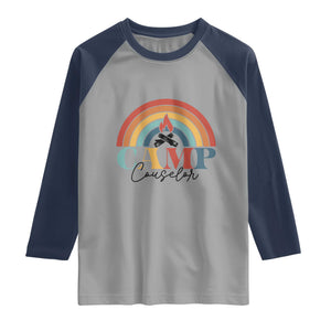 Camp Counselor Raglan Shirt Summer Camp Rainbow