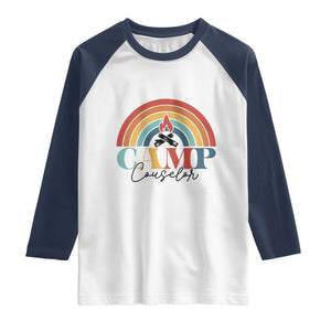 Camp Counselor Raglan Shirt Summer Camp Rainbow