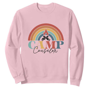 Camp Counselor Sweatshirt Summer Camp Rainbow