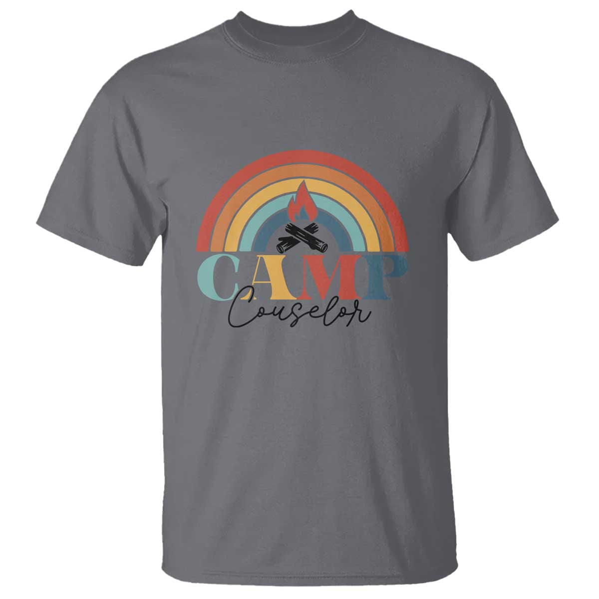 Camp Counselor T Shirt Summer Camp Rainbow