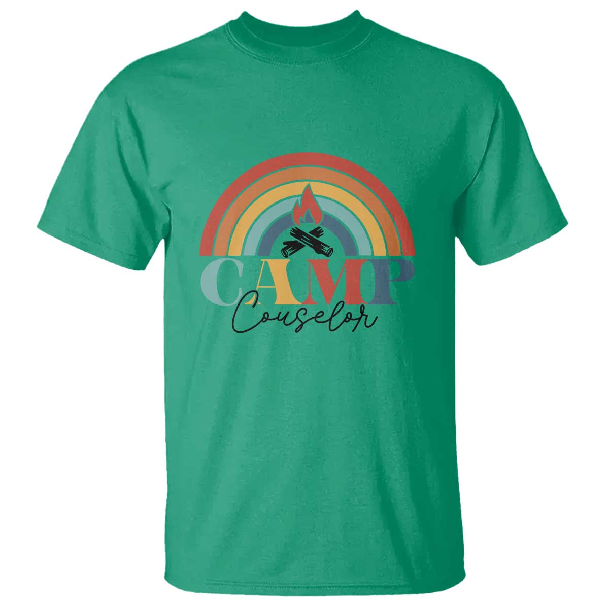 Camp Counselor T Shirt Summer Camp Rainbow