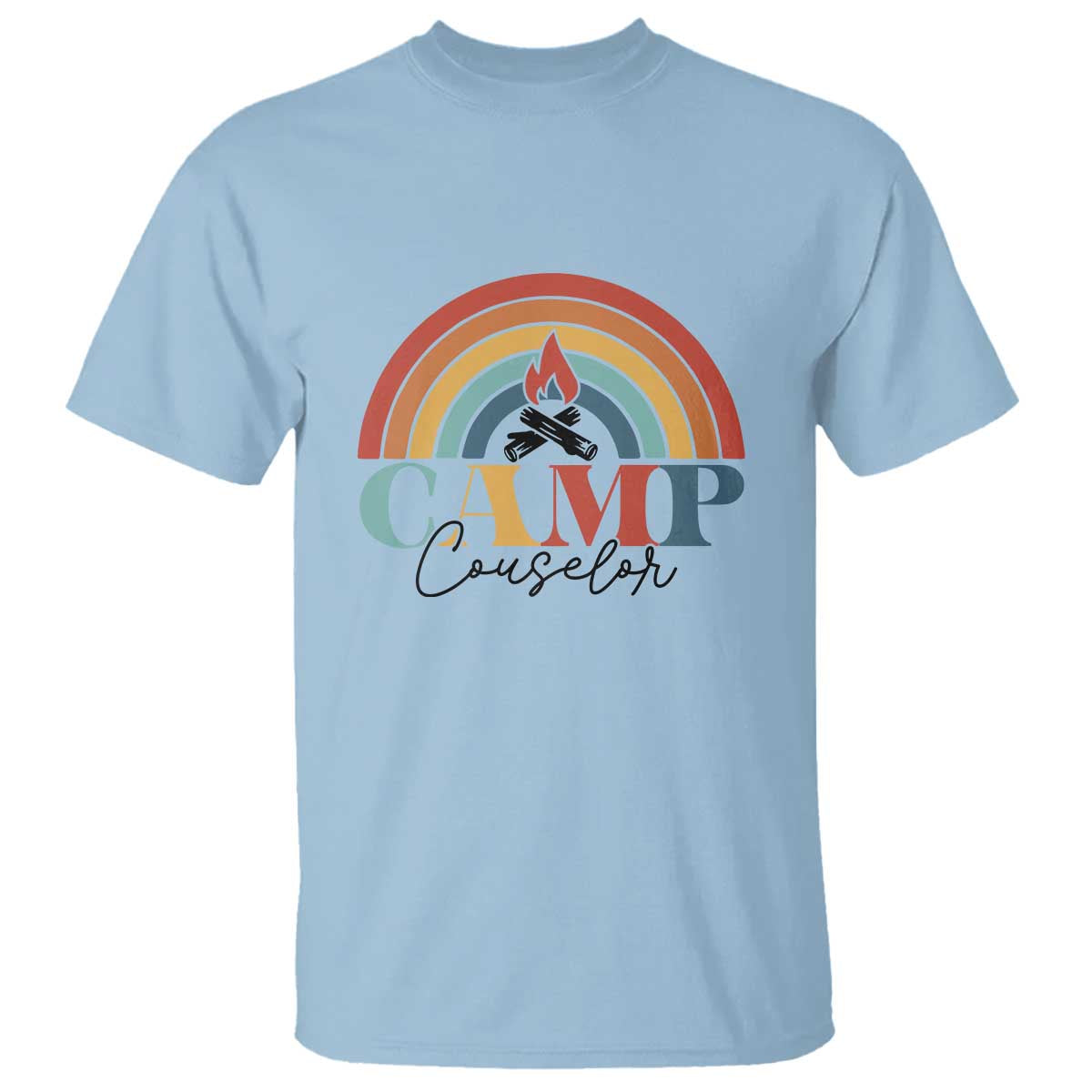 Camp Counselor T Shirt Summer Camp Rainbow