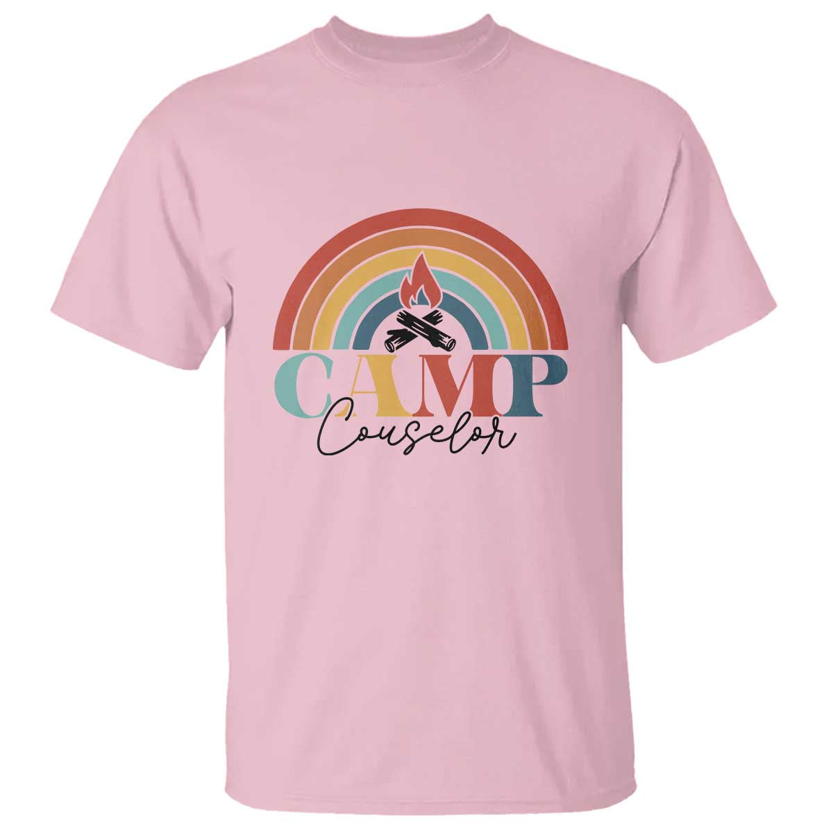 Camp Counselor T Shirt Summer Camp Rainbow