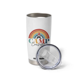 Camp Counselor Tumbler Cup Summer Camp Rainbow