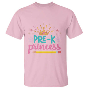 Back To School T Shirt Pre-K Princess Lovely Yellow Crown Pencil Cute Star TS11 Light Pink Print Your Wear