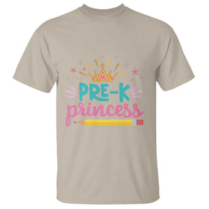 Back To School T Shirt Pre-K Princess Lovely Yellow Crown Pencil Cute Star TS11 Sand Print Your Wear