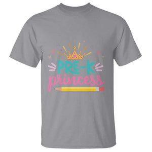 Back To School T Shirt Pre-K Princess Lovely Yellow Crown Pencil Cute Star TS11 Sport Gray Print Your Wear