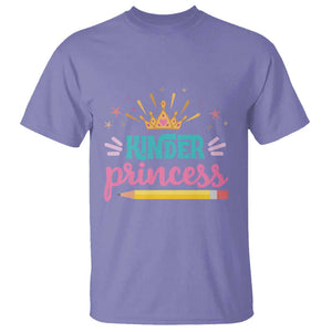 Back To School T Shirt Kinder Princess Lovely Yellow Crown Pencil Cute Star TS11 Violet Print Your Wear