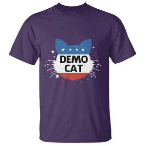 Funny American Cat T Shirt Demo Cat Star US Flag TS11 Purple Print Your Wear