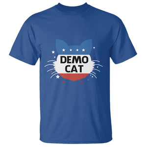 Funny American Cat T Shirt Demo Cat Star US Flag TS11 Royal Blue Print Your Wear