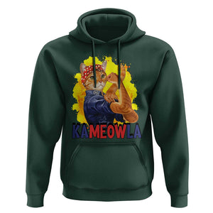 Cat Lady Kamala Hoodie Ka Meow La Presidential Election TS11 Dark Forest Green Print Your Wear