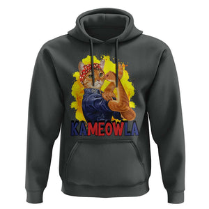 Cat Lady Kamala Hoodie Ka Meow La Presidential Election TS11 Dark Heather Print Your Wear