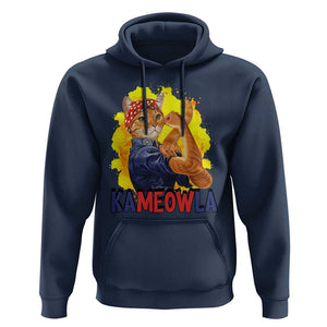 Cat Lady Kamala Hoodie Ka Meow La Presidential Election TS11 Navy Print Your Wear