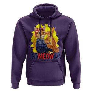 Cat Lady Kamala Hoodie Ka Meow La Presidential Election TS11 Purple Print Your Wear