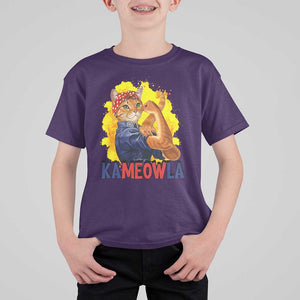 Cat Lady Kamala T Shirt For Kid Ka Meow La Presidential Election TS11 Purple Print Your Wear