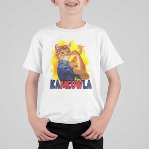 Cat Lady Kamala T Shirt For Kid Ka Meow La Presidential Election TS11 White Print Your Wear