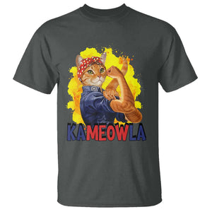 Cat Lady Kamala T Shirt Ka Meow La Presidential Election TS11 Dark Heather Print Your Wear