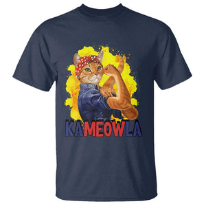 Cat Lady Kamala T Shirt Ka Meow La Presidential Election TS11 Navy Print Your Wear