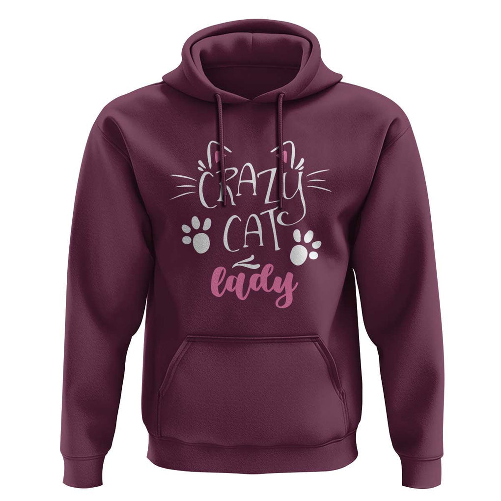 Funny Crazy Cat Lady Hoodie President Kamala Cat Paw Ears TS11 Maroon Print Your Wear