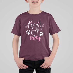 Funny Crazy Cat Lady T Shirt For Kid President Kamala Cat Paw Ears TS11 Maroon Print Your Wear