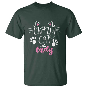 Funny Crazy Cat Lady T Shirt President Kamala Cat Paw Ears TS11 Dark Forest Green Print Your Wear