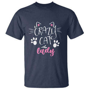 Funny Crazy Cat Lady T Shirt President Kamala Cat Paw Ears TS11 Navy Print Your Wear