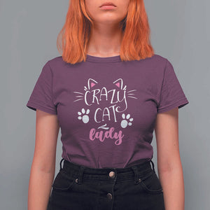 Funny Crazy Cat Lady T Shirt For Women President Kamala Cat Paw Ears TS11 Maroon Print Your Wear