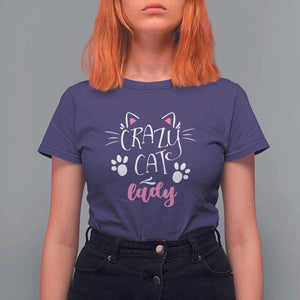 Funny Crazy Cat Lady T Shirt For Women President Kamala Cat Paw Ears TS11 Purple Print Your Wear