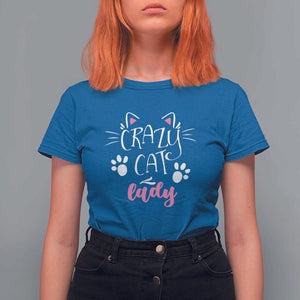 Funny Crazy Cat Lady T Shirt For Women President Kamala Cat Paw Ears TS11 Royal Blue Print Your Wear