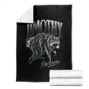Jimothy Raccoon Throw Blanket Funny Seattle Trash Panda Wildlife TS11 Black Print Your Wear