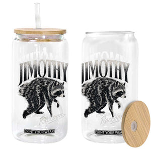 Jimothy Raccoon Glass Can Funny Seattle Trash Panda Wildlife TS11 Print Your Wear