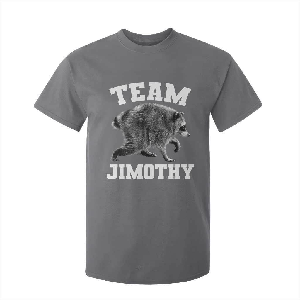 Team Jimothy Raccoon T Shirt For Kid Funny Seattle Trash Panda Lover TS11 Charcoal Print Your Wear