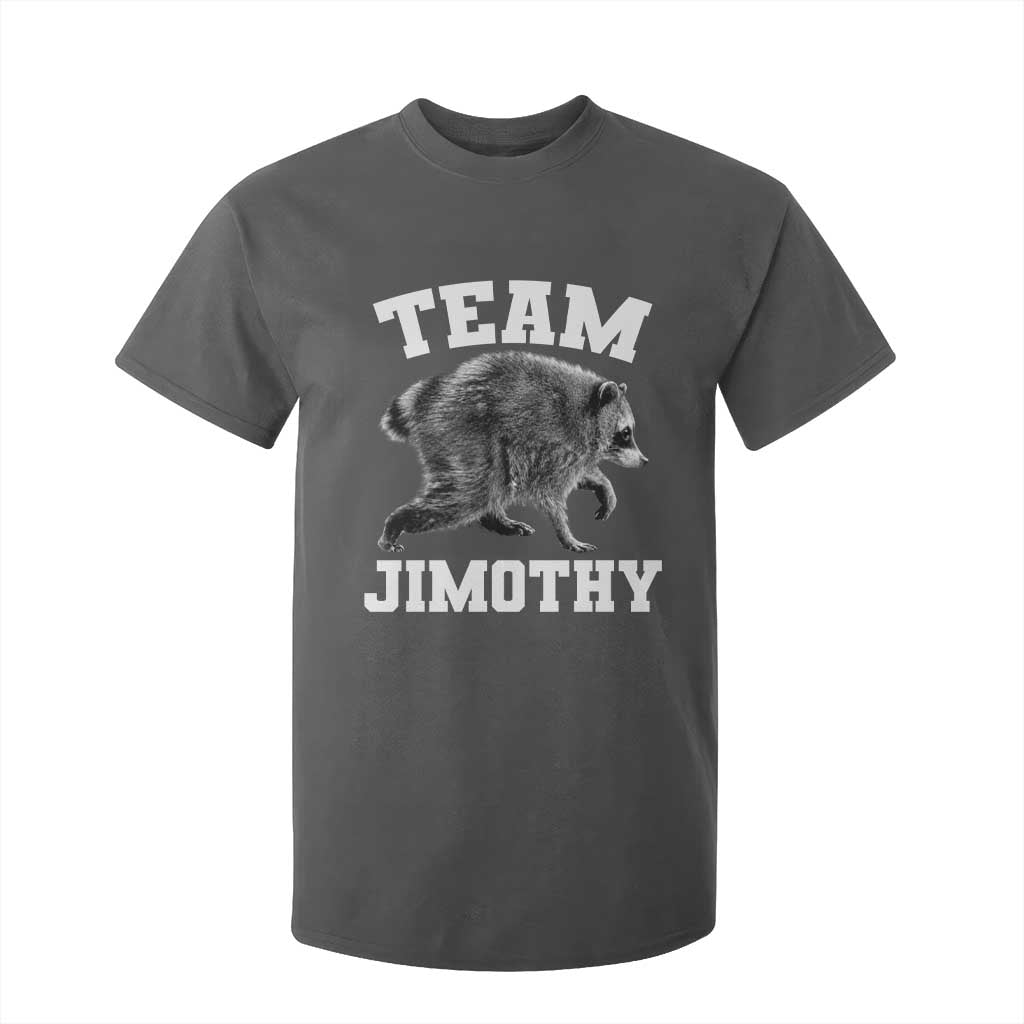 Team Jimothy Raccoon T Shirt For Kid Funny Seattle Trash Panda Lover TS11 Dark Heather Print Your Wear