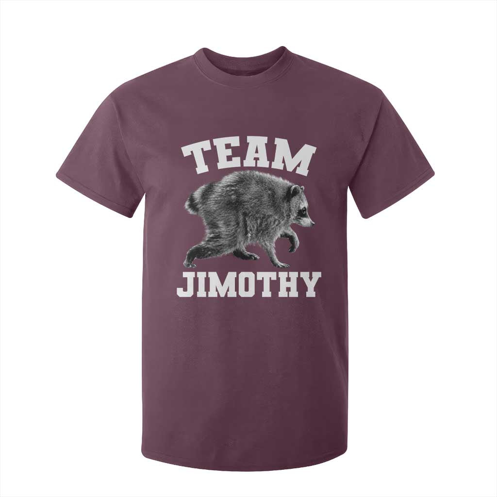 Team Jimothy Raccoon T Shirt For Kid Funny Seattle Trash Panda Lover TS11 Maroon Print Your Wear