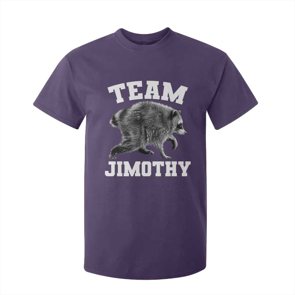 Team Jimothy Raccoon T Shirt For Kid Funny Seattle Trash Panda Lover TS11 Purple Print Your Wear