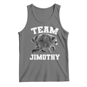Team Jimothy Raccoon Tank Top Funny Seattle Trash Panda Lover TS11 Black Heather Print Your Wear