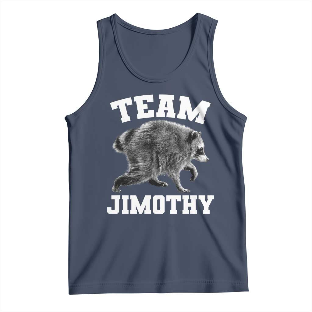 Team Jimothy Raccoon Tank Top Funny Seattle Trash Panda Lover TS11 Navy Print Your Wear