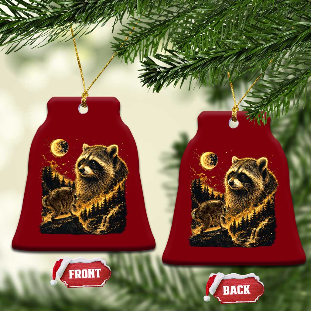 Jimothy Raccoon Howling at The Moon Parody 90s Retro Ceramic Ornament TS11 Print Your Wear