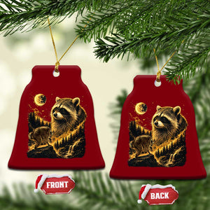 Jimothy Raccoon Howling at The Moon Parody 90s Retro Ceramic Ornament TS11 Print Your Wear