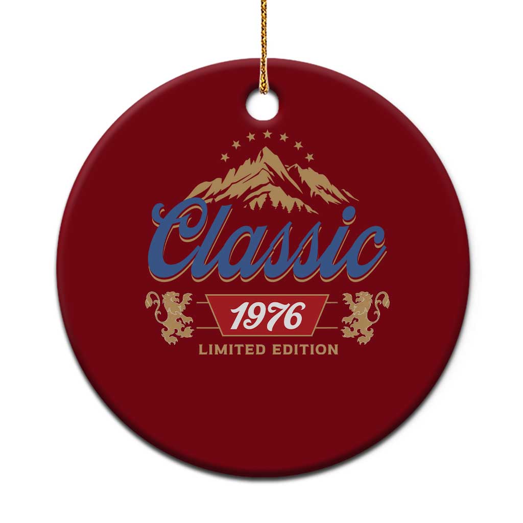 50th Birthday Beer Classic 1976 Limited Edition Ceramic Ornament Funny Gifts for 50 Year Olds TS11 1pc Red Print Your Wear