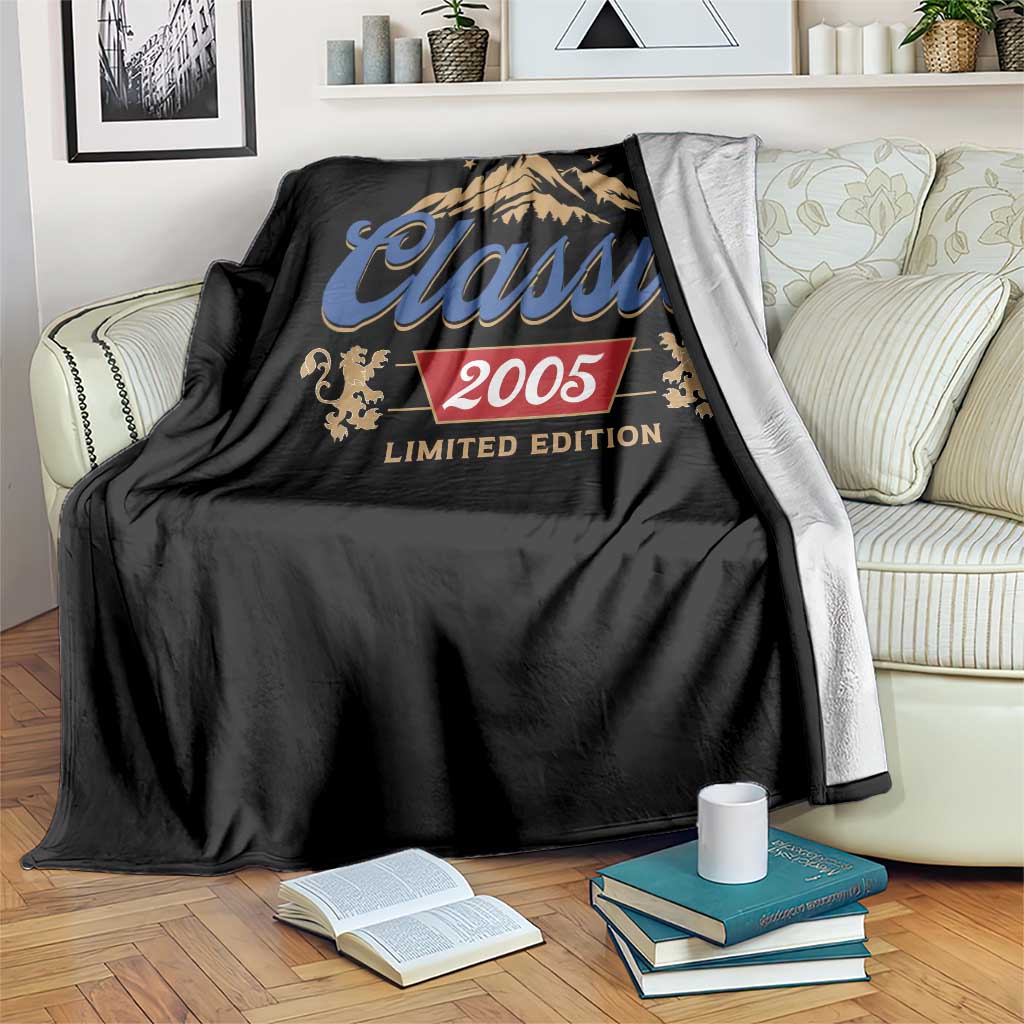 21st Birthday Beer Classic 2005 Limited Edition Throw Blanket Funny Gifts for 21 Year Olds TS11 Print Your Wear